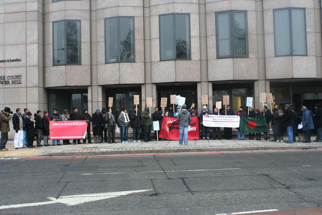 Phulbari protest in London GCM Resources AGM