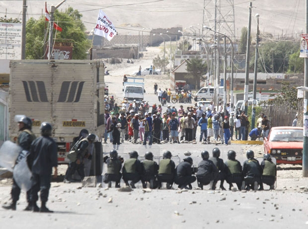 Protests at Tia Maria mine in Peru