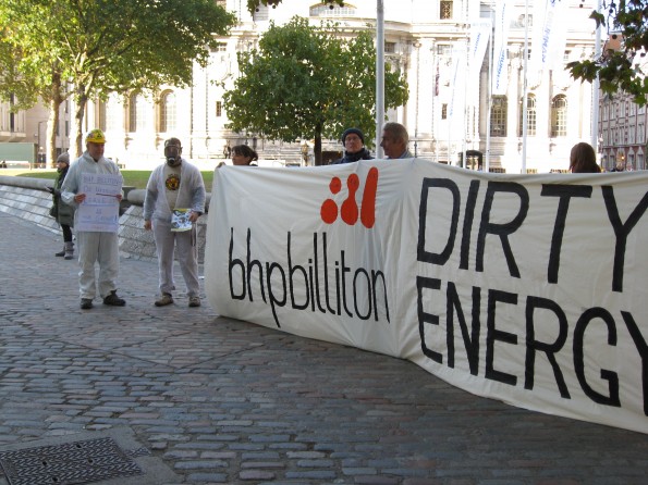 BHP Billiton AGM protest 2011