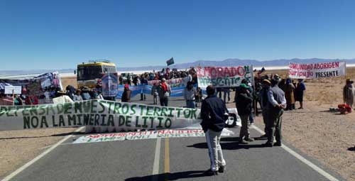 Indigenous peoples in Jujuy province protest over lithium exploration