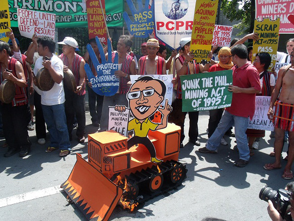 Philippine mining conference protest