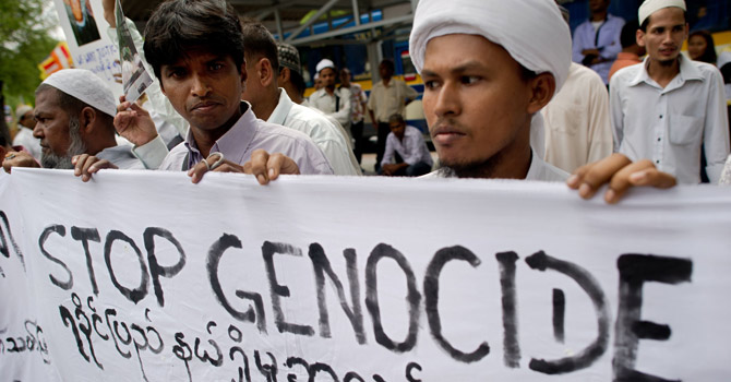 Rohingyas demonstrate against alleged Burmese religious persecution