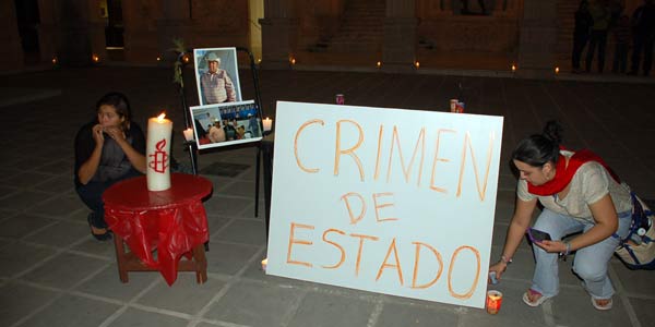 Protests around the murder of two Mexican mining campaigners