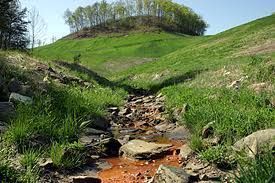 Acid mine drainage from a "reclaimed" mine in Kentucky