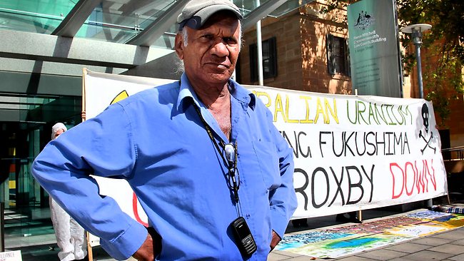 Kevin Buzzacott outside the Federal Court, which has dismissed his legal challenge against BHP's expansion of Olympic Dam