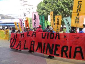 January 24 march against the proposed Mining and Hydrocarbons Law