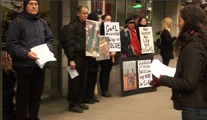 Coal of Africa demonstration in London December 2011