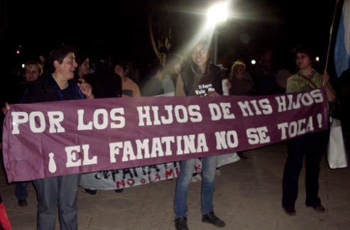 Protests in Famatina over Osisko deal, Argentina