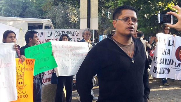 The assassinated Mexican activist Bernardo Vásquez Sánchez 