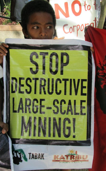Indigenous protest on mining in the Philippines