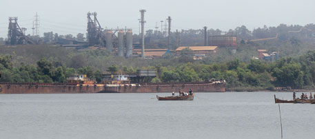 Pig iron plant of Sesa Goa pollutes South Goa