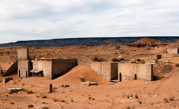 An abandoned uranium mine on the Navajo reservation in Cameron, Ariz., emits dangerous levels of radiation. 