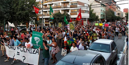 Protest at Rio Negro