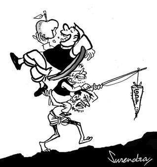 Indian coal cartoon